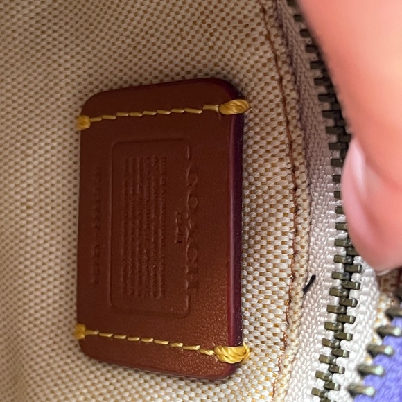 Coach 1941 mini Rogue 17 in Iris / purse color block with charms all included. - Picture 3 of 9